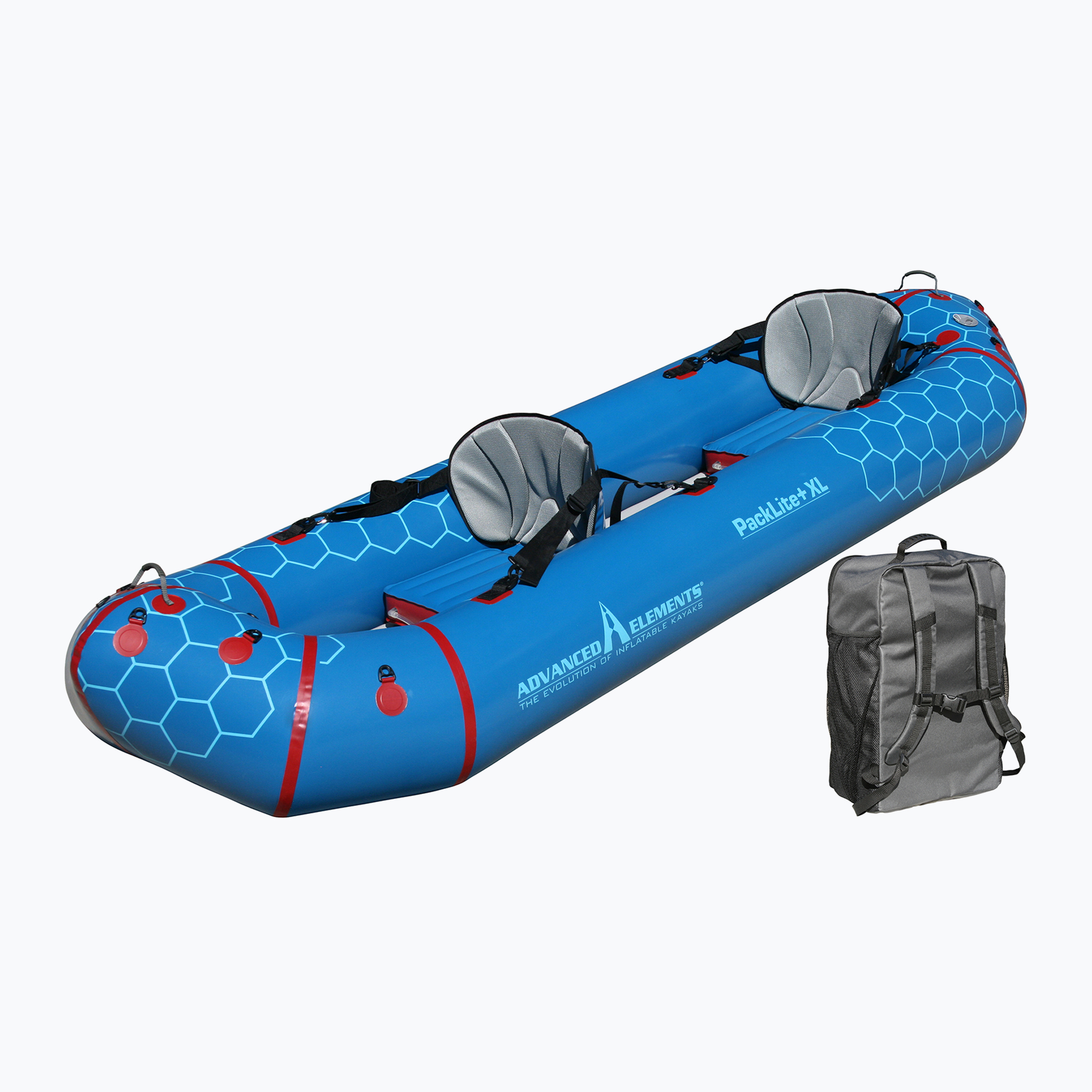 Advanced Elements Packlite+ XL 2 személyes ponton PackRaft kék AE3038. Méret: 9'11"