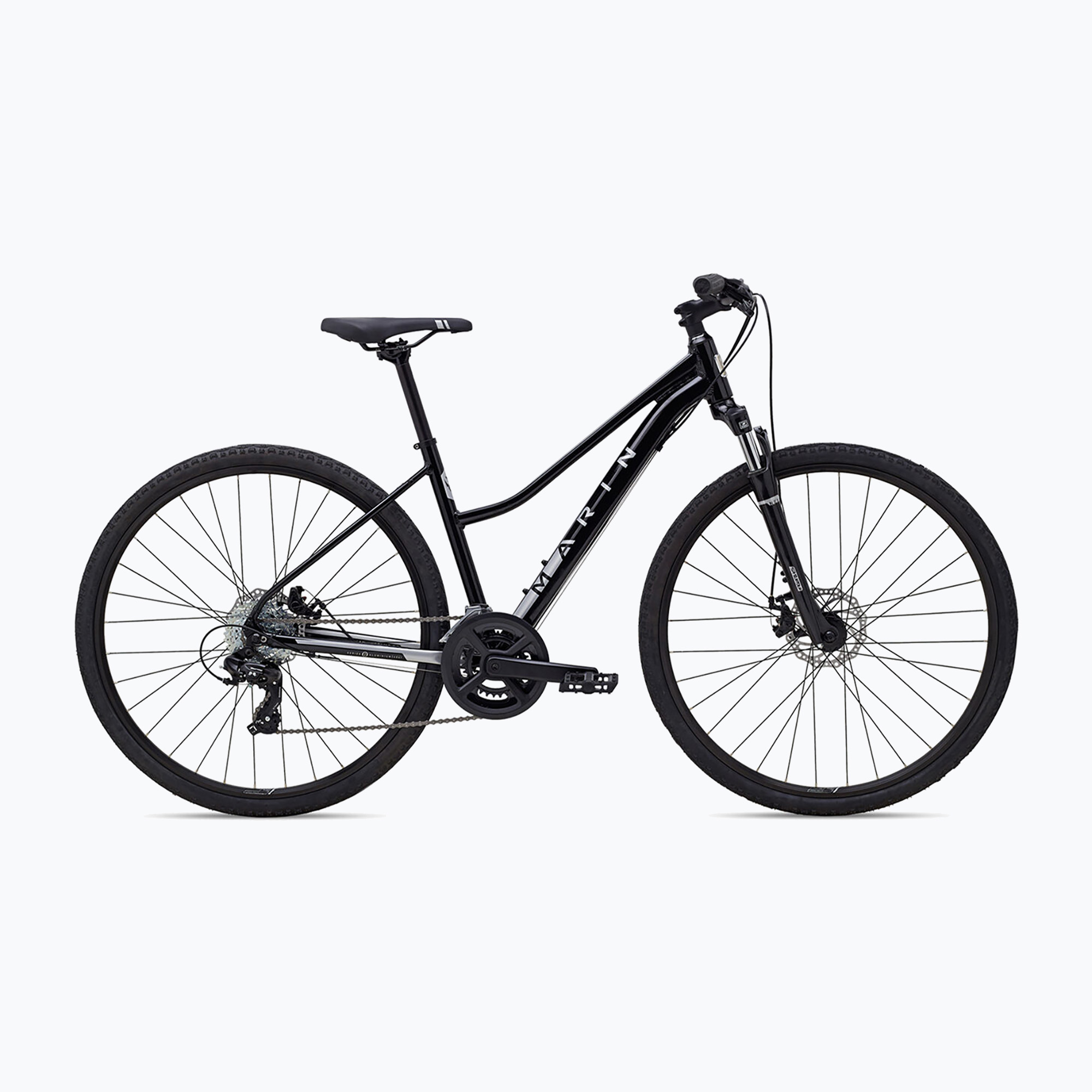 Marin San Anselmo DS1 női cross kerékpár 700C fekete/ezüst. Méret: S
