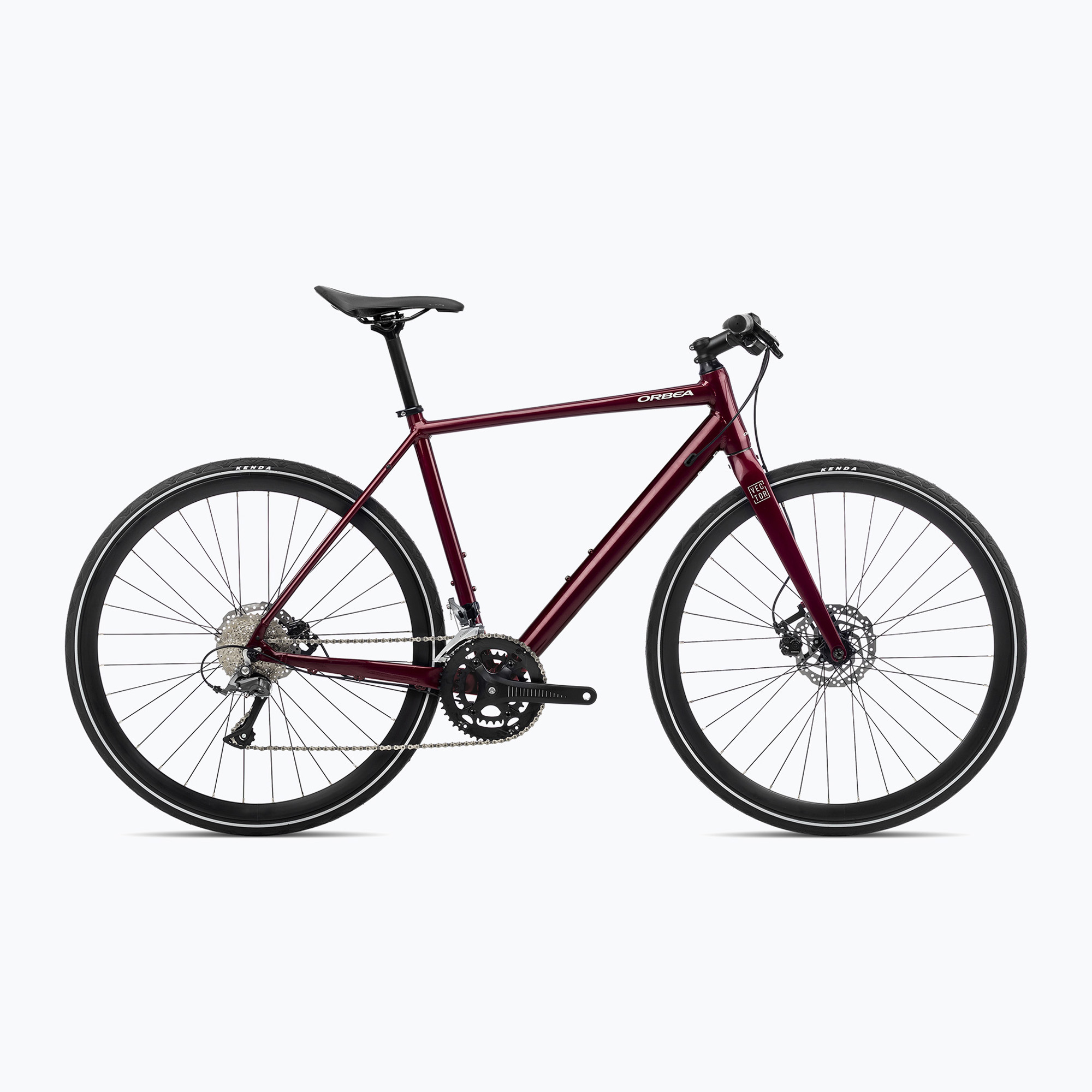 Orbea Vector 30 2023 metál sötétvörös városi kerékpár. Méret: L
