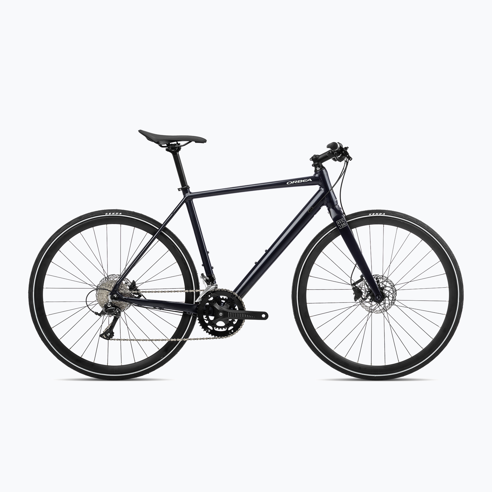 Orbea Vector 20 2023 metálfényű éjszakai fekete városi kerékpár. Méret: L