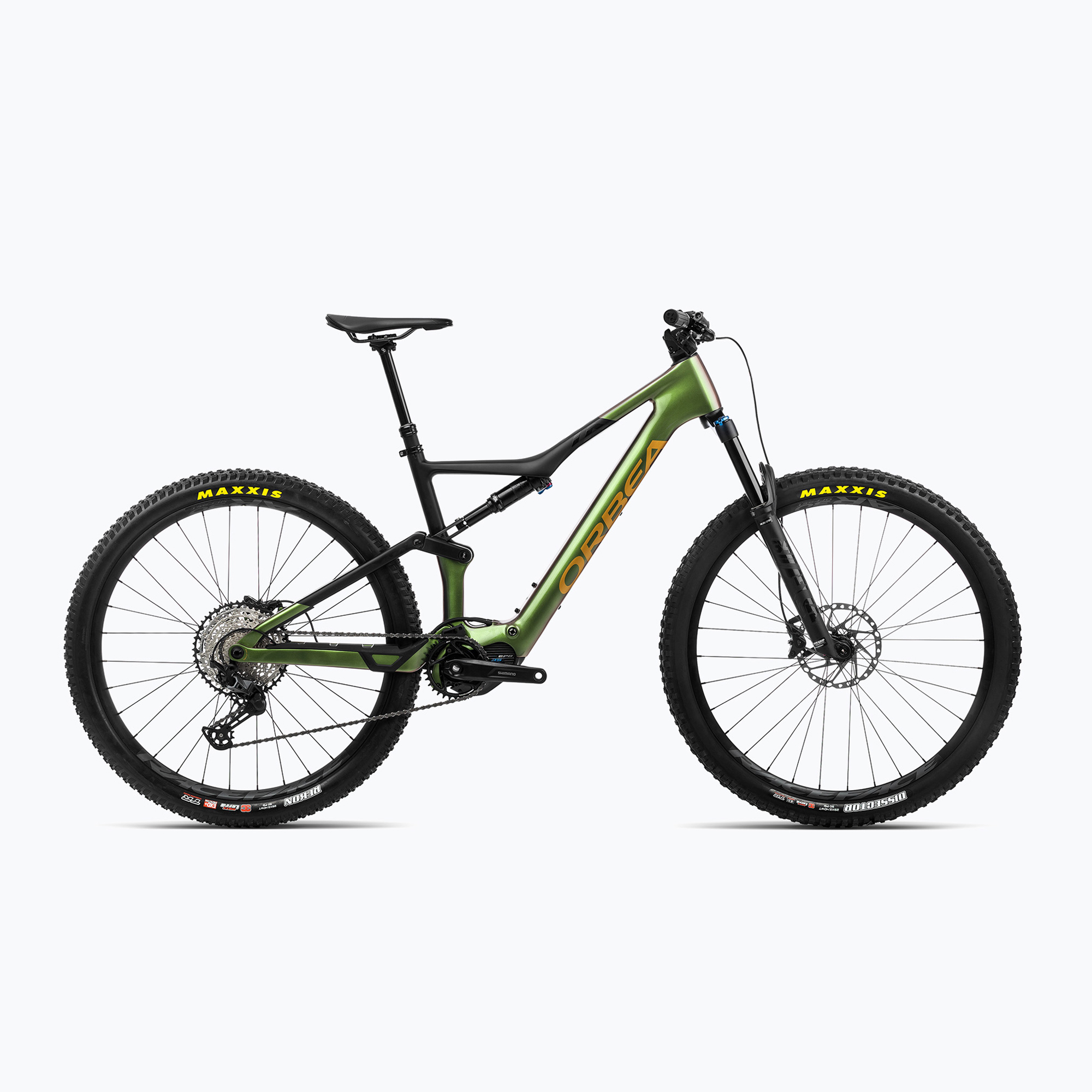 Orbea Rise M20 42V 360Wh 2023 kaméleon goblin zöld/fekete elektromos kerékpár. Méret: XL