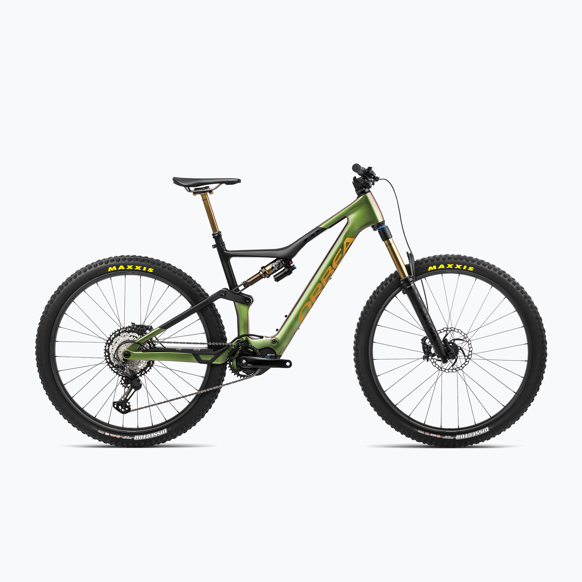 Orbea Rise M-Team 42V 360Wh 2023 chameleon goblin zöld/fekete elektromos kerékpár. Méret: M