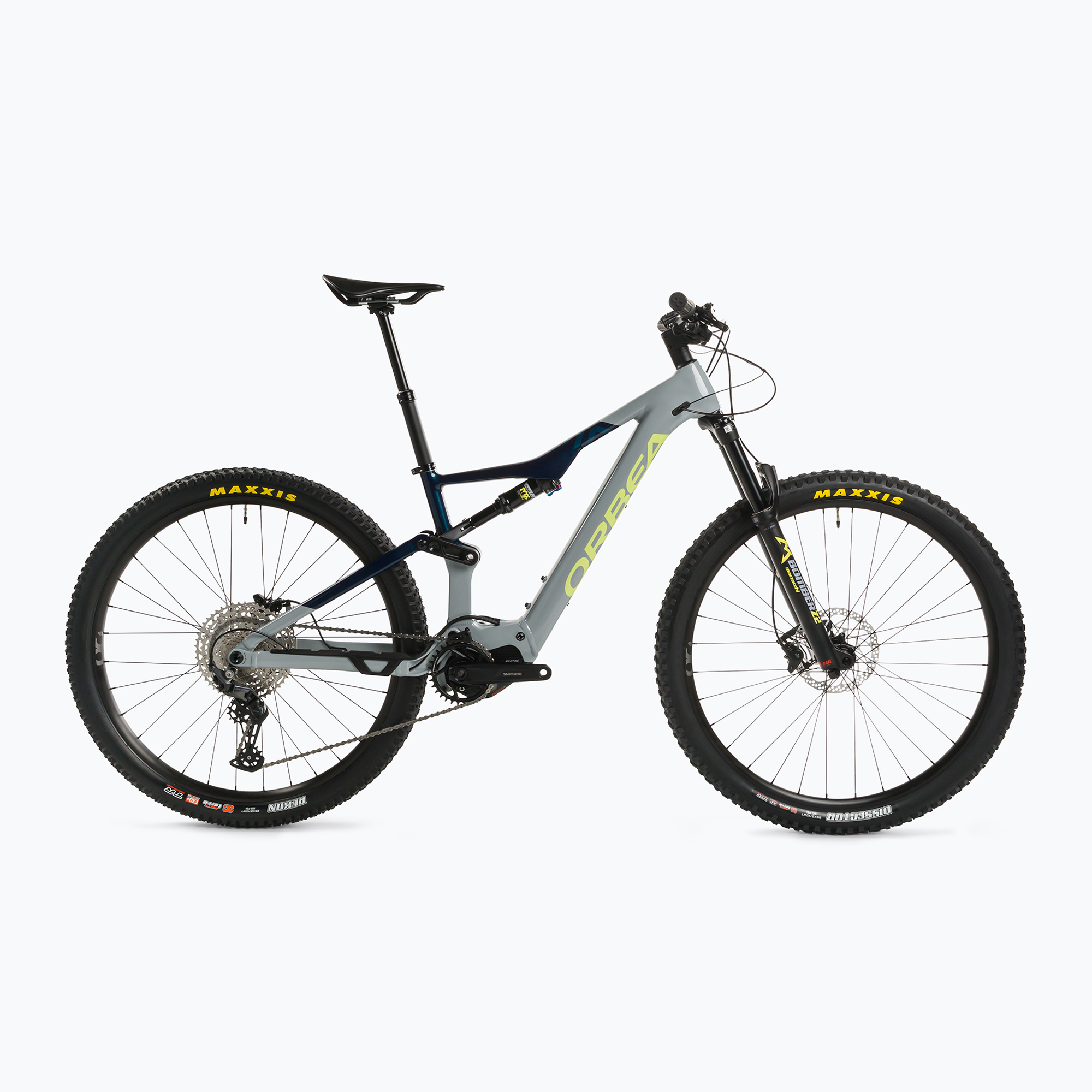 10%-kal olcsóbban.  Elektromos kerékpár Orbea Rise H30 szürke-zöld N37009V6 2023. Méret: M