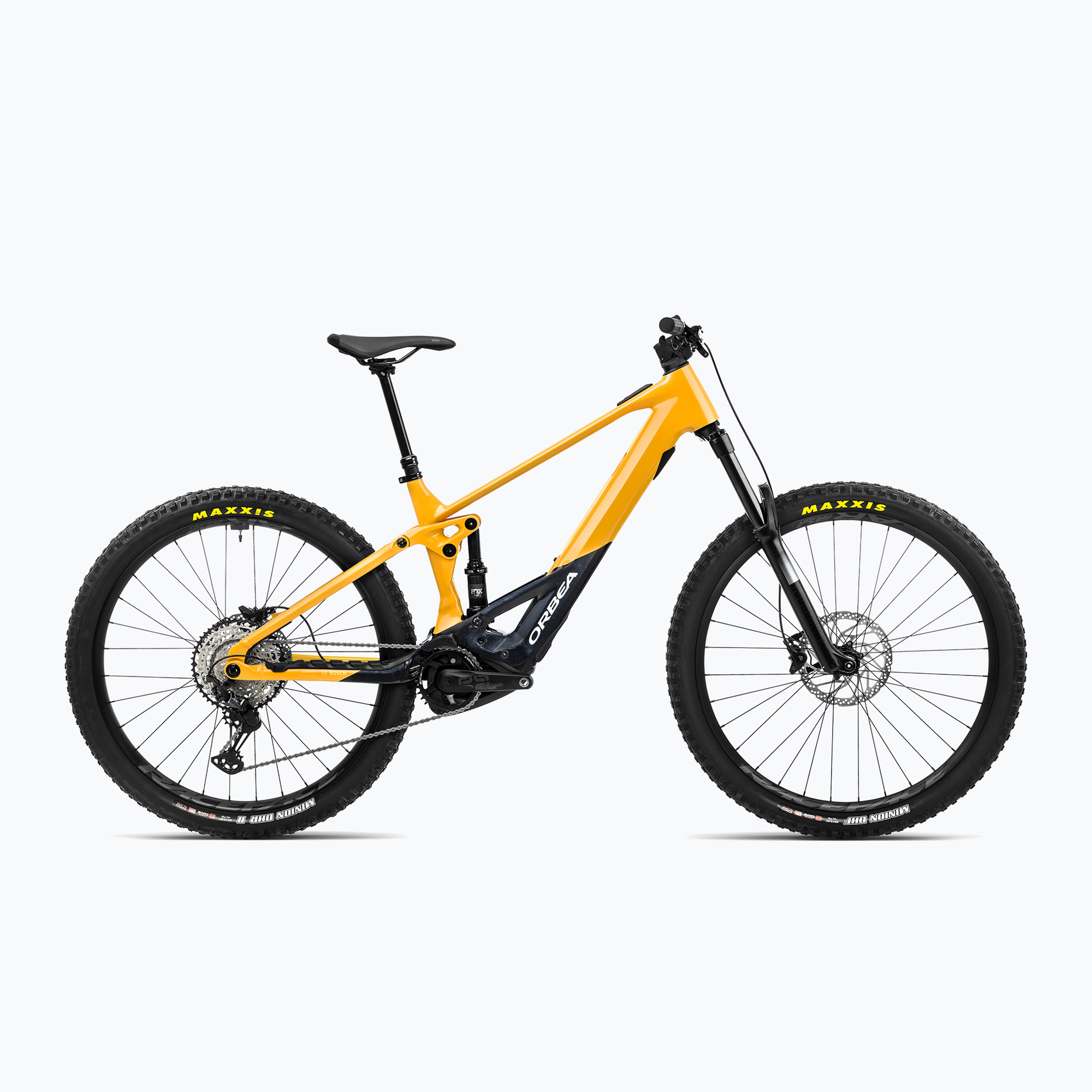 Orbea Wild H30 625Wh 2023 elektromos kerékpár kukorica sárga/metálfekete éjszaka fekete. Méret: S