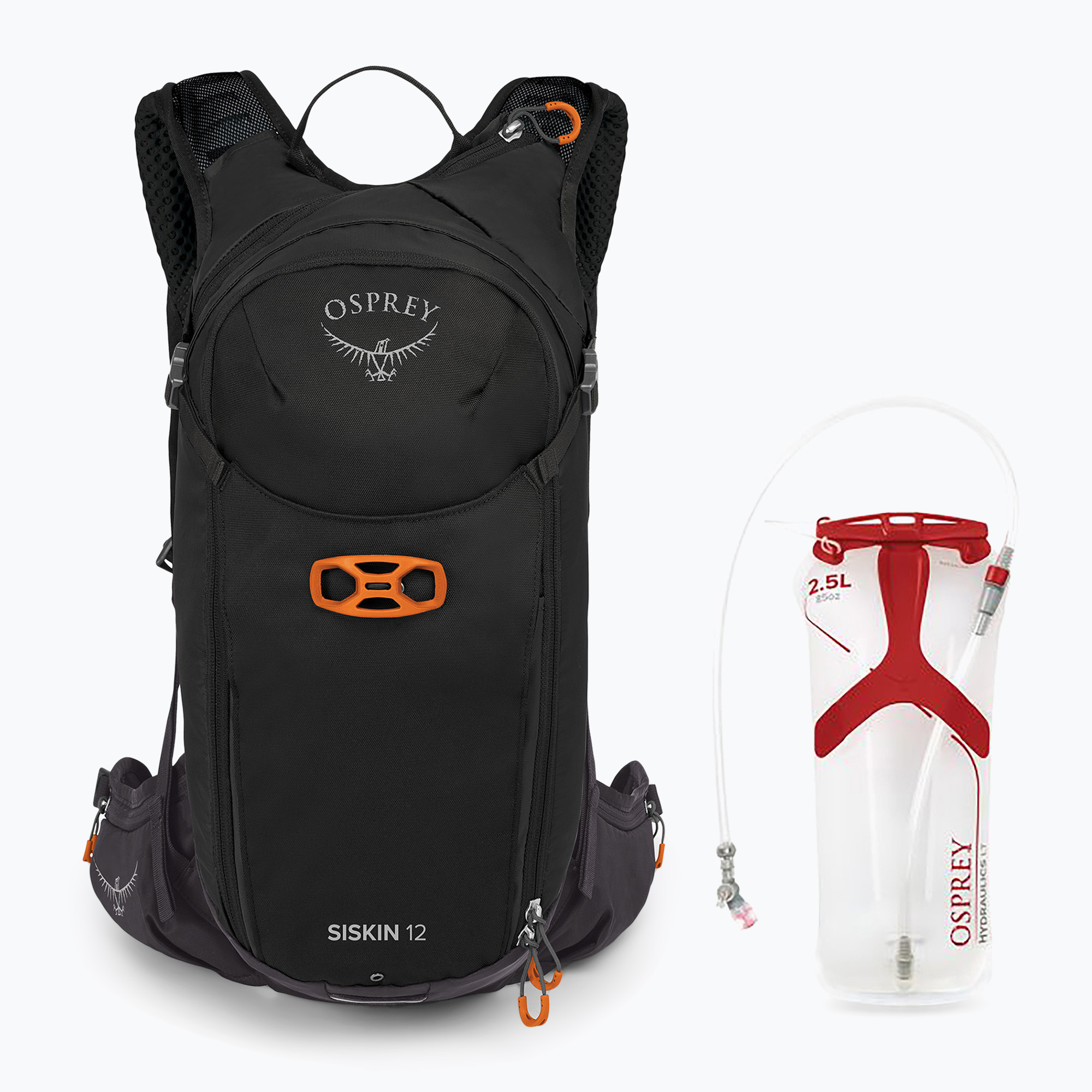 15%-kal olcsóbban.  férfi kerékpáros hátizsák Osprey Siskin 12 l z bukłakiem 2,5 l black. Méret: 12 l