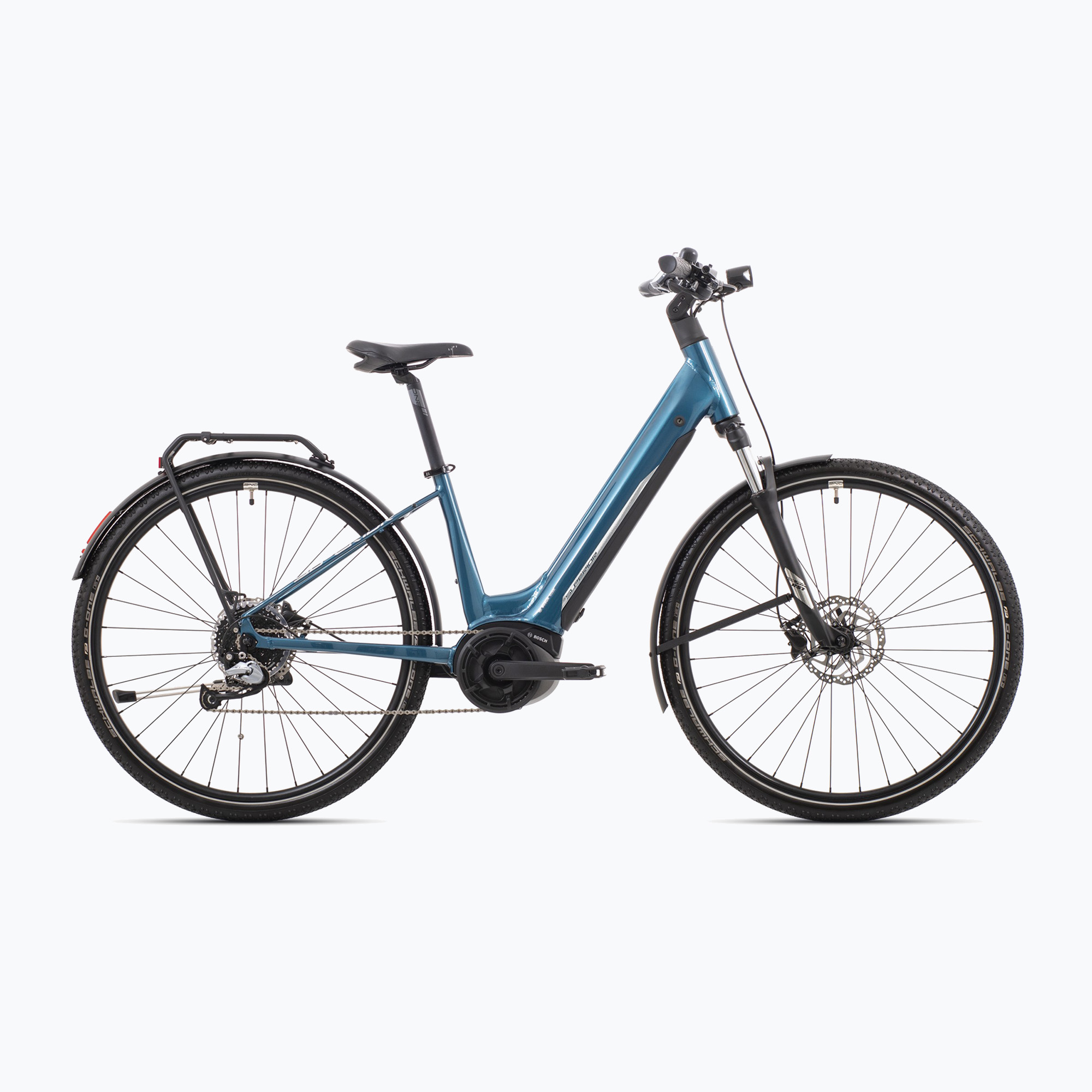 Superior eXR 6050 BLS Touring 36V 13.4Ah 500Wh fényes benzin/króm ezüst elektromos kerékpár. Méret: 16.5" (S)