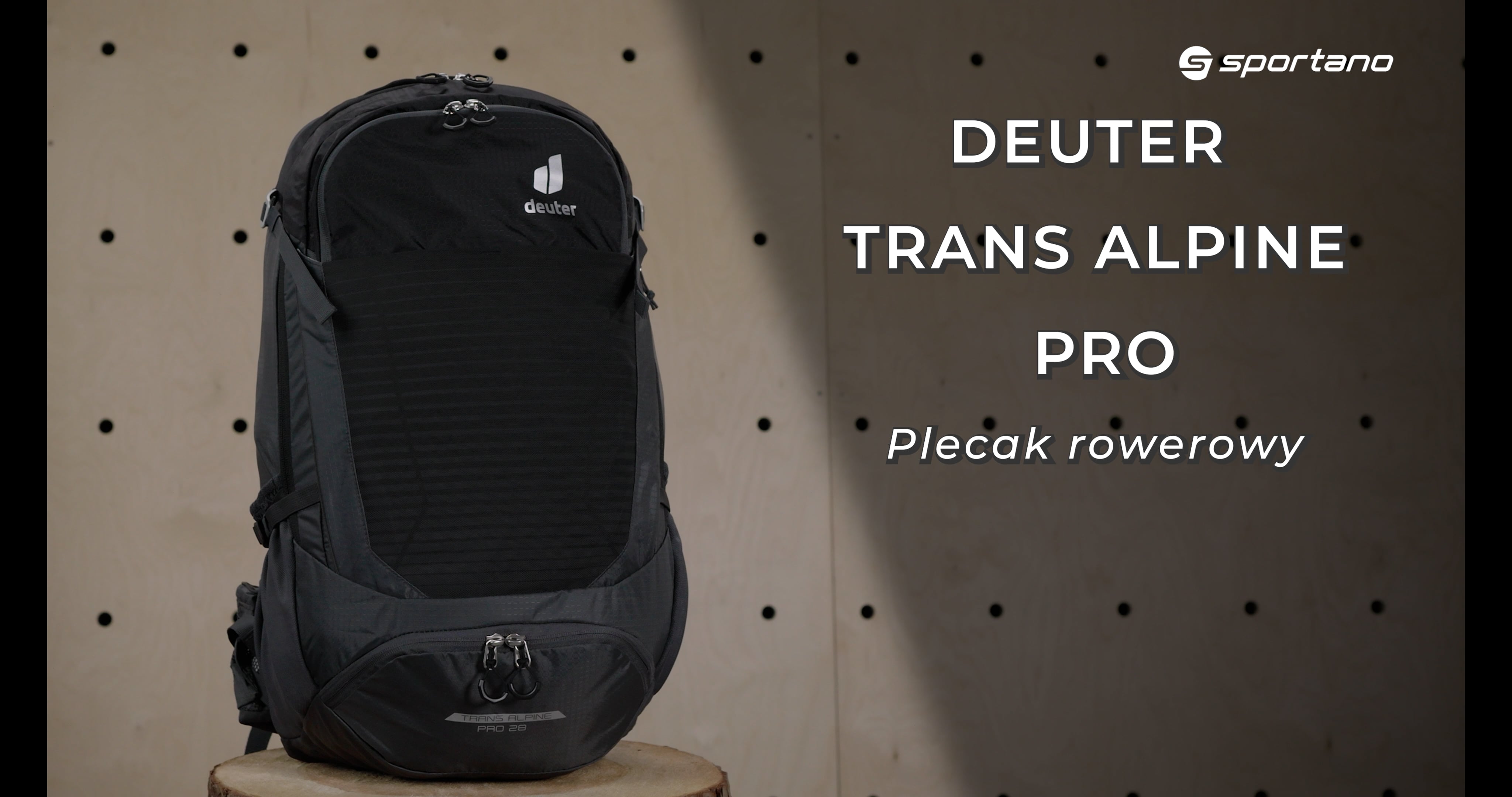 Kerékpáros hátizsák Deuter Trans Alpine Pro fekete 3201121