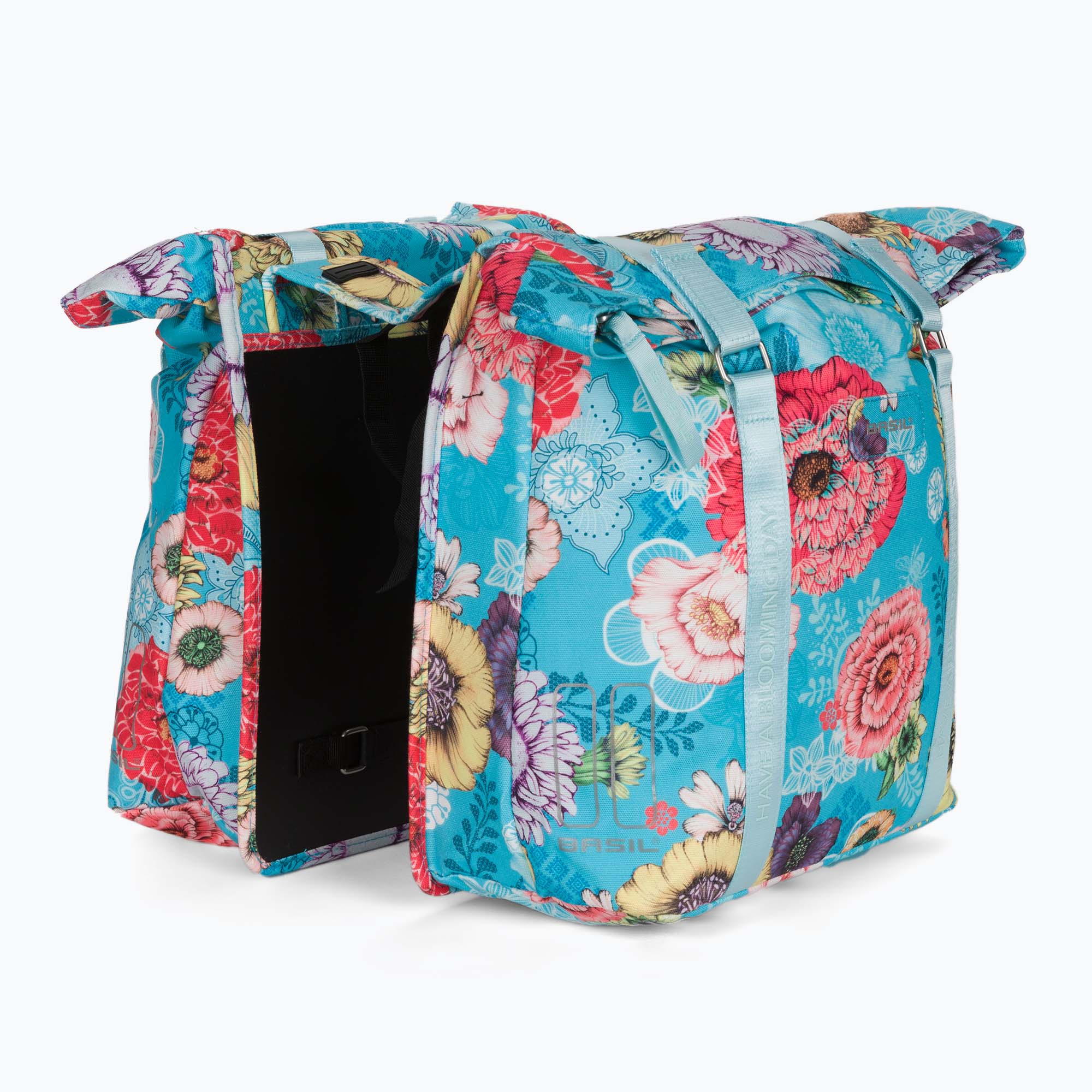 15%-kal olcsóbban.  Kerékpár csomagtartó Basil Bloom Field kék B-18156. Méret: 28-35 l