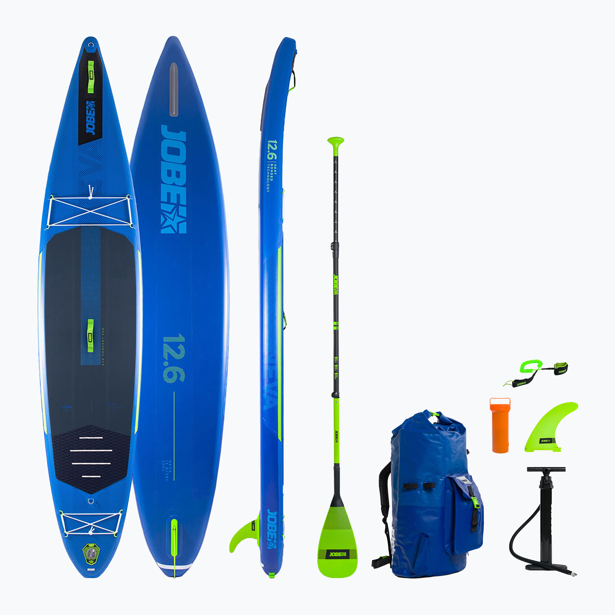 SUP JOBE Aero 12.6 felfújható Neva SUP csomag kék 486421006-PCS.. Méret: 12.6