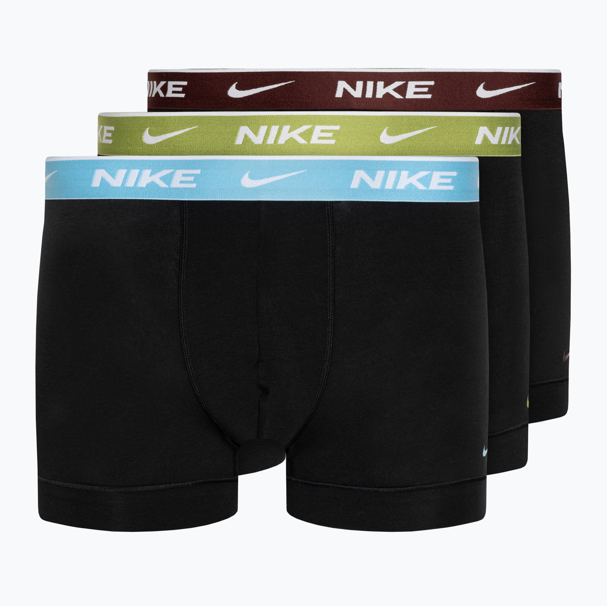 15%-kal olcsóbban.  Férfi boxeralsó Nike Everyday Cotton Stretch Trunk 3 pár black/pear/aquarius/cark team red