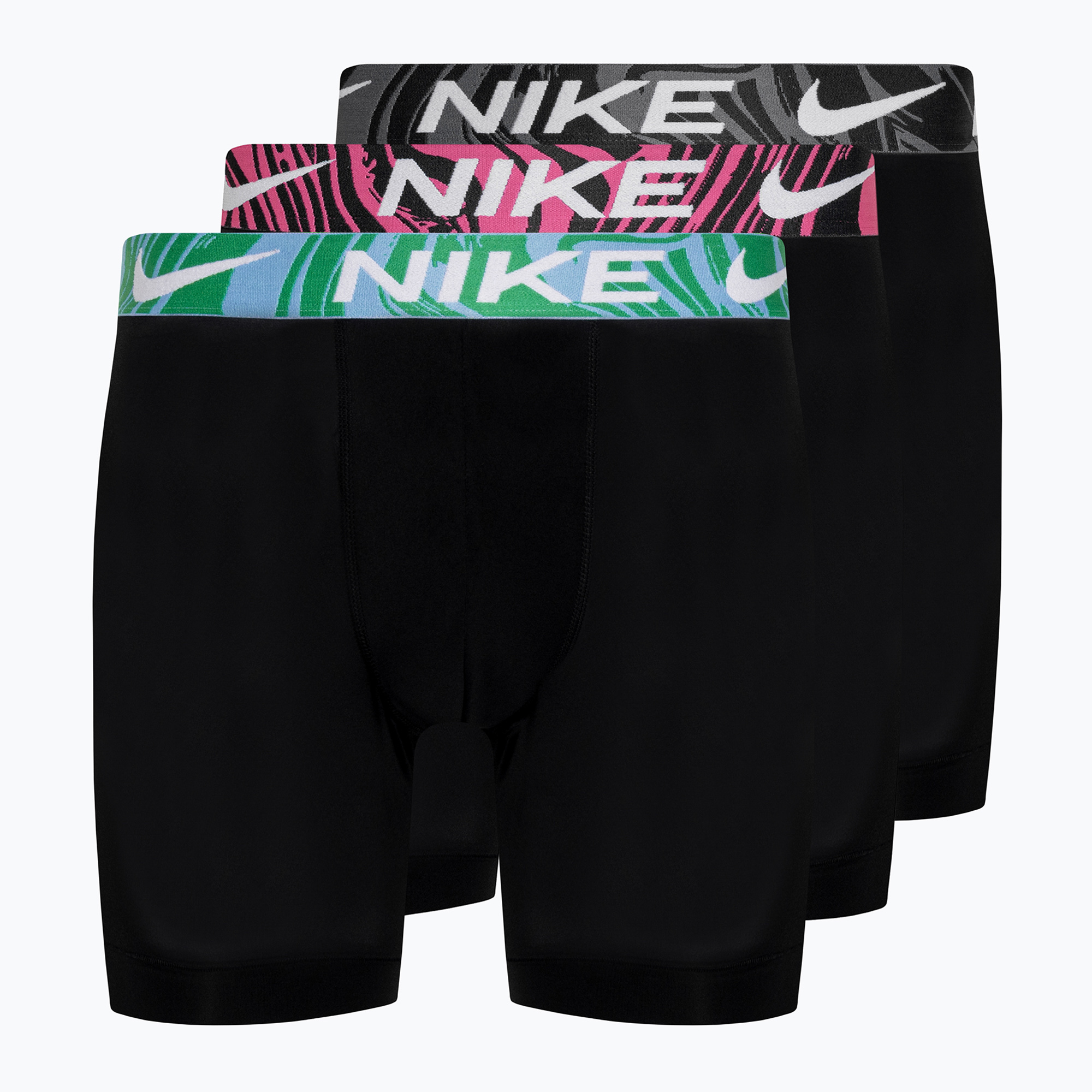 15%-kal olcsóbban.  Férfi boxeralsó Nike Dri-Fit Essential Micro Boxer Brief 3 pár black/aquarius bleu/laser fuchsia/grey