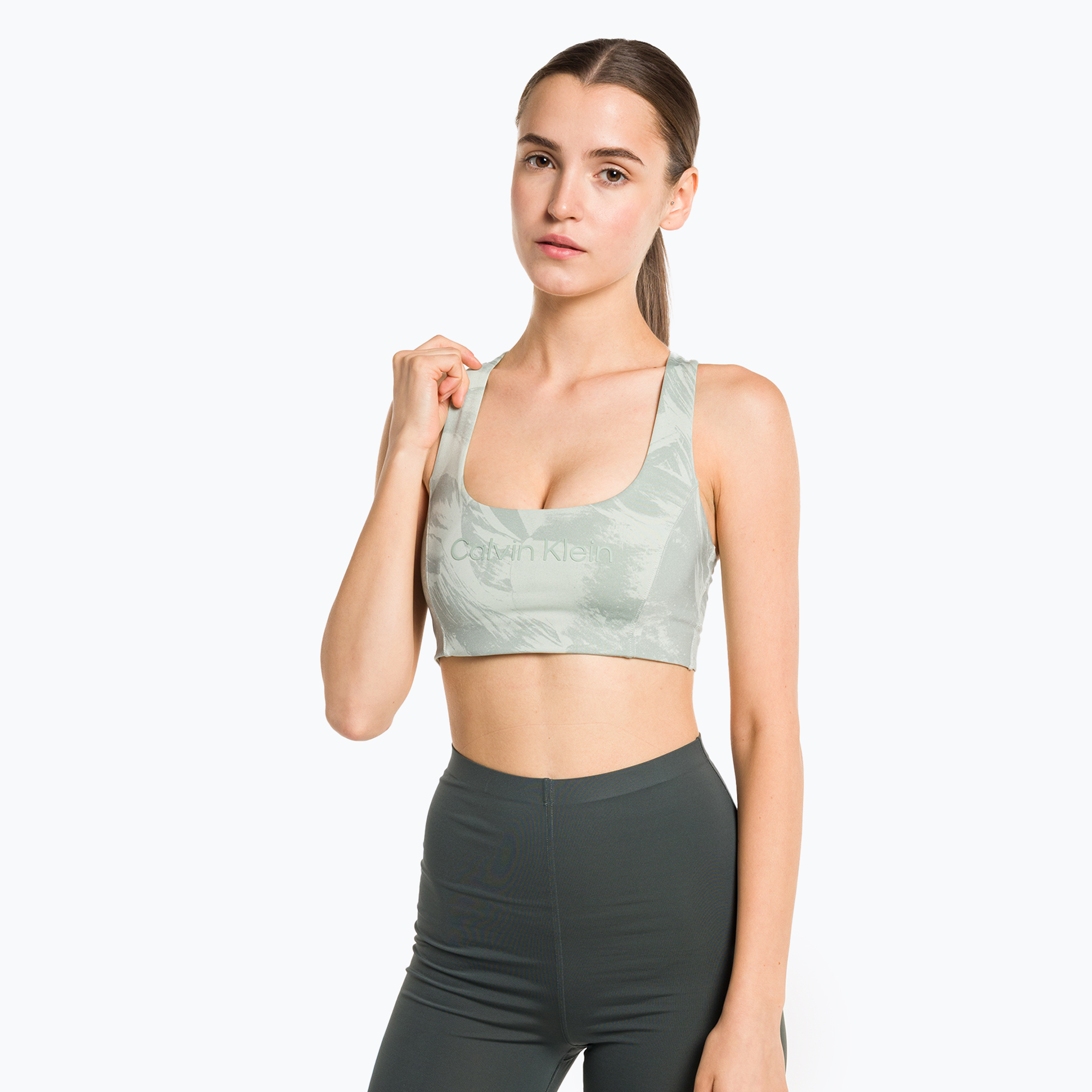 45%-kal olcsóbban.  Calvin Klein Medium Support 8UO digitális rockform aop fitness melltartó. Méret: S