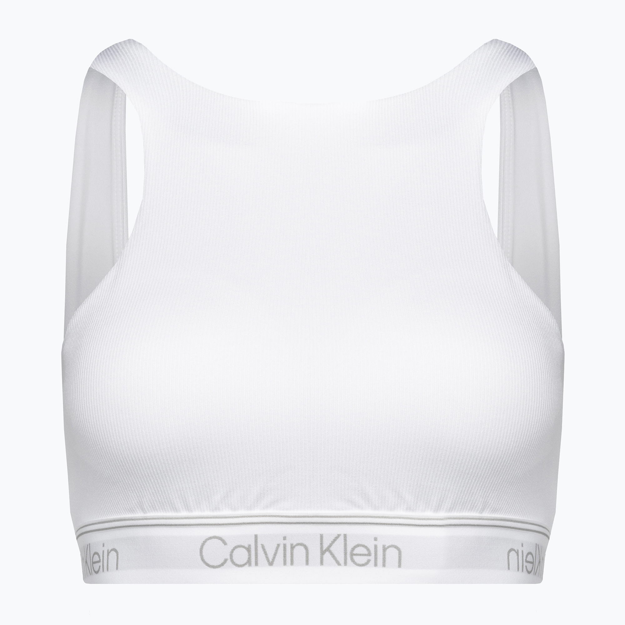 43%-kal olcsóbban.  Calvin Klein Medium Support YAF fényes fehér fitness melltartó. Méret: S