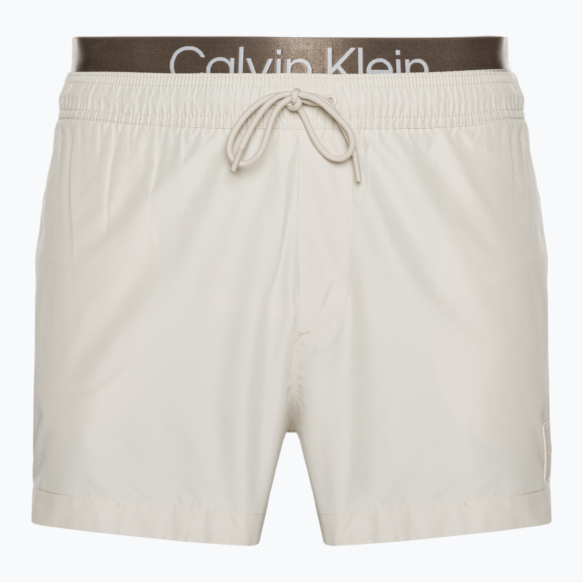 15%-kal olcsóbban.  Férfi Calvin Klein Short Double Wb bézs színű fürdőruha. Méret: XXL