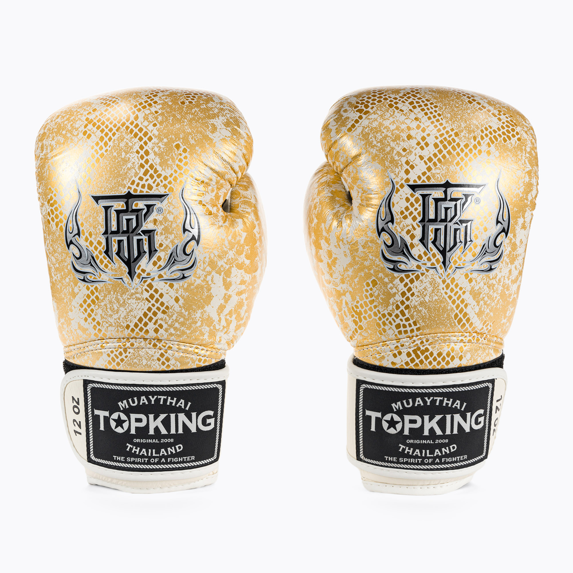 Top King Muay Thai Super Star Air bokszkesztyű fehér TKBGSS. Méret: 16 oz