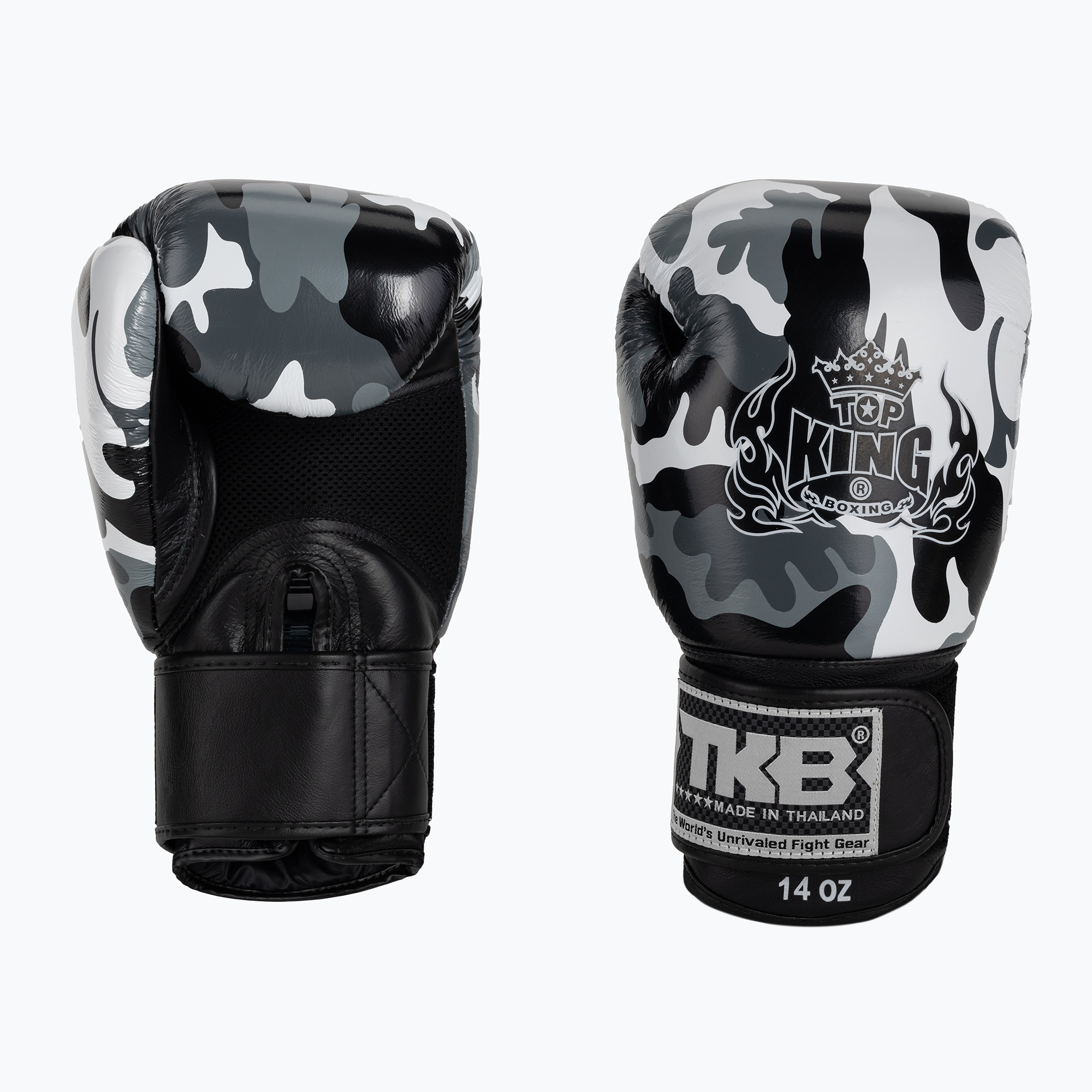 Top King Muay Thai Empower ökölvívókesztyű szürke TKBGEM-03A-GY. Méret: 10 oz