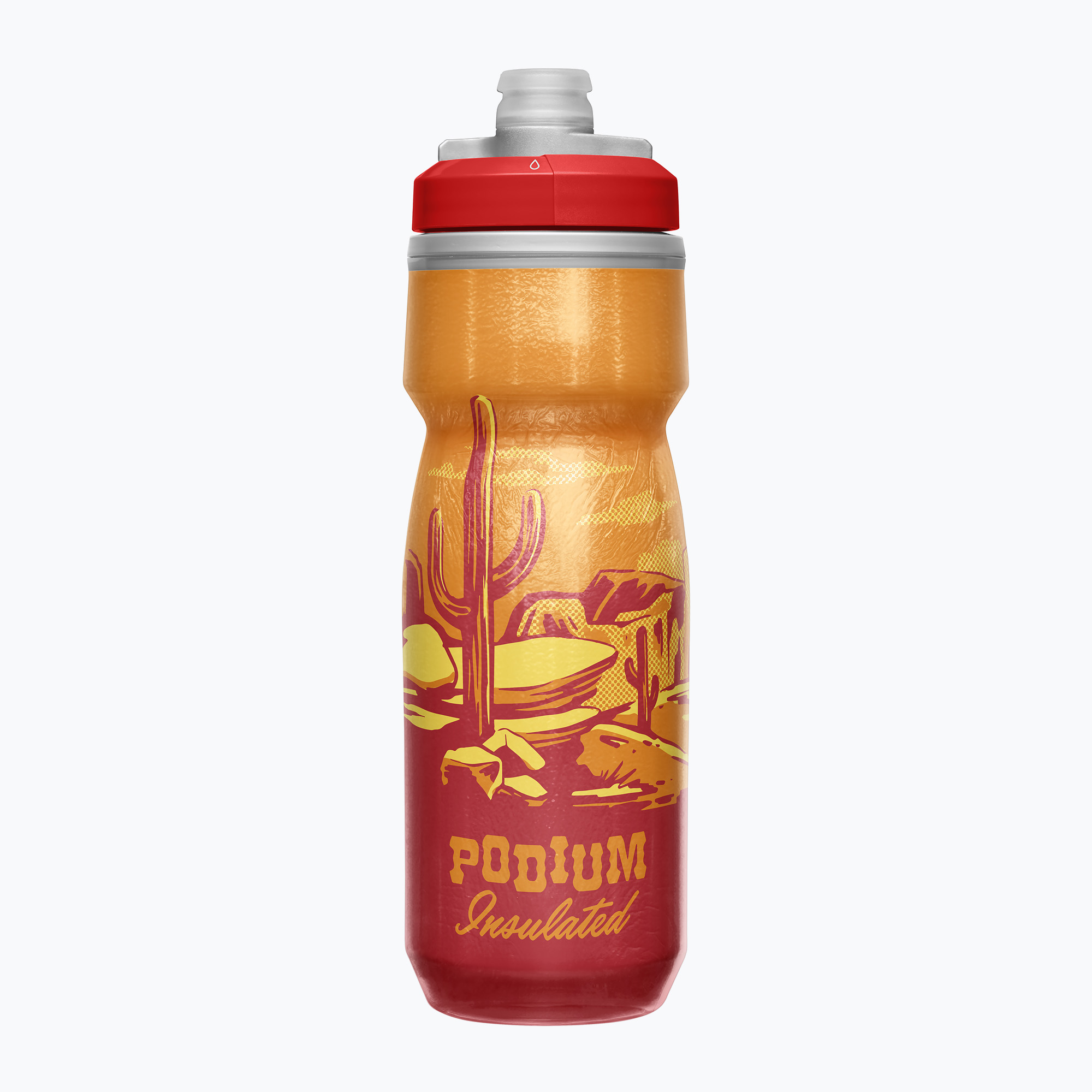 15%-kal olcsóbban.  Bicikli kulacs CamelBak Podium Chill Spring Summer LE red rocks. Méret: 620 ml