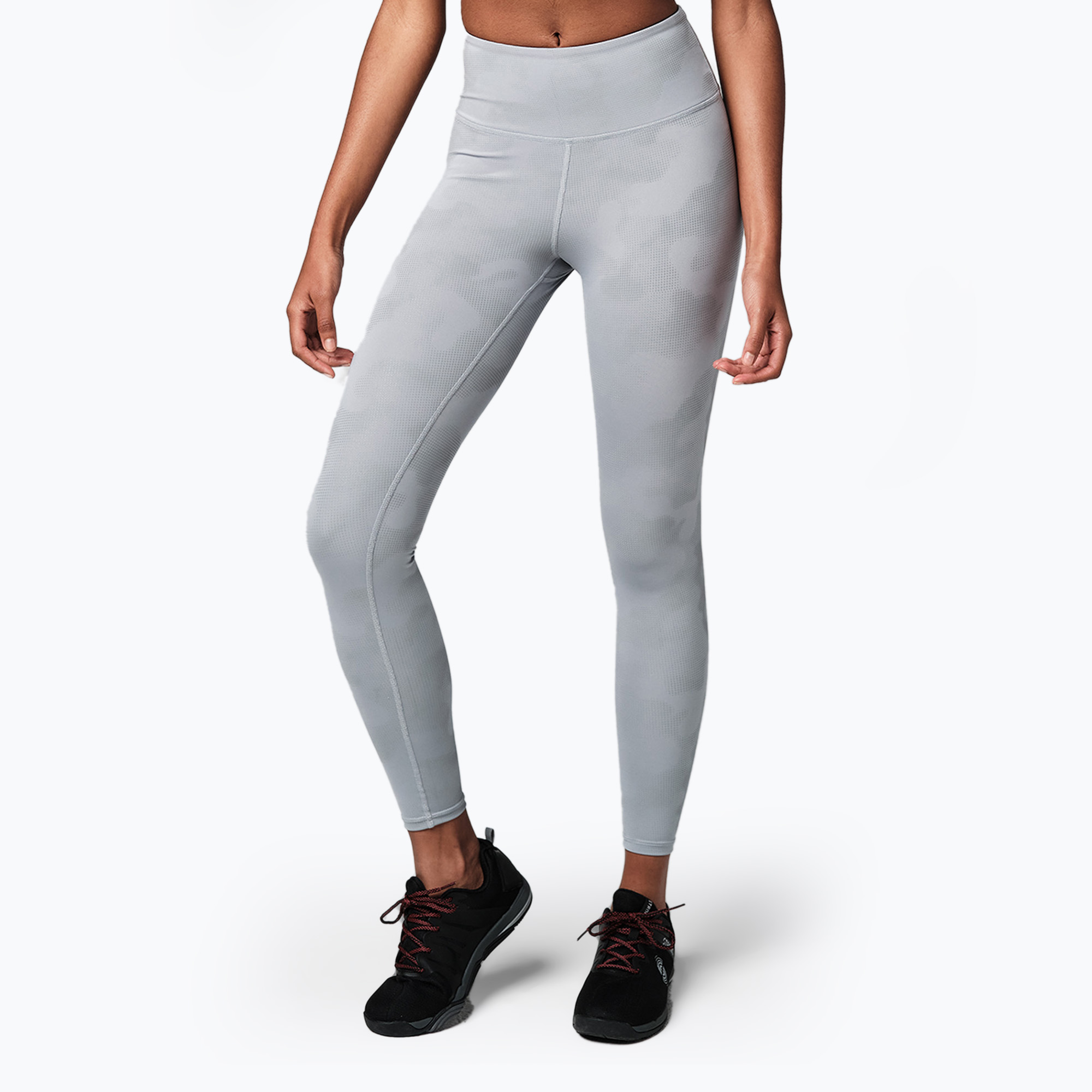 64%-kal olcsóbban.  Női edző leggings STRONG ID szürke fényvisszaverő Z1B01245. Méret: S