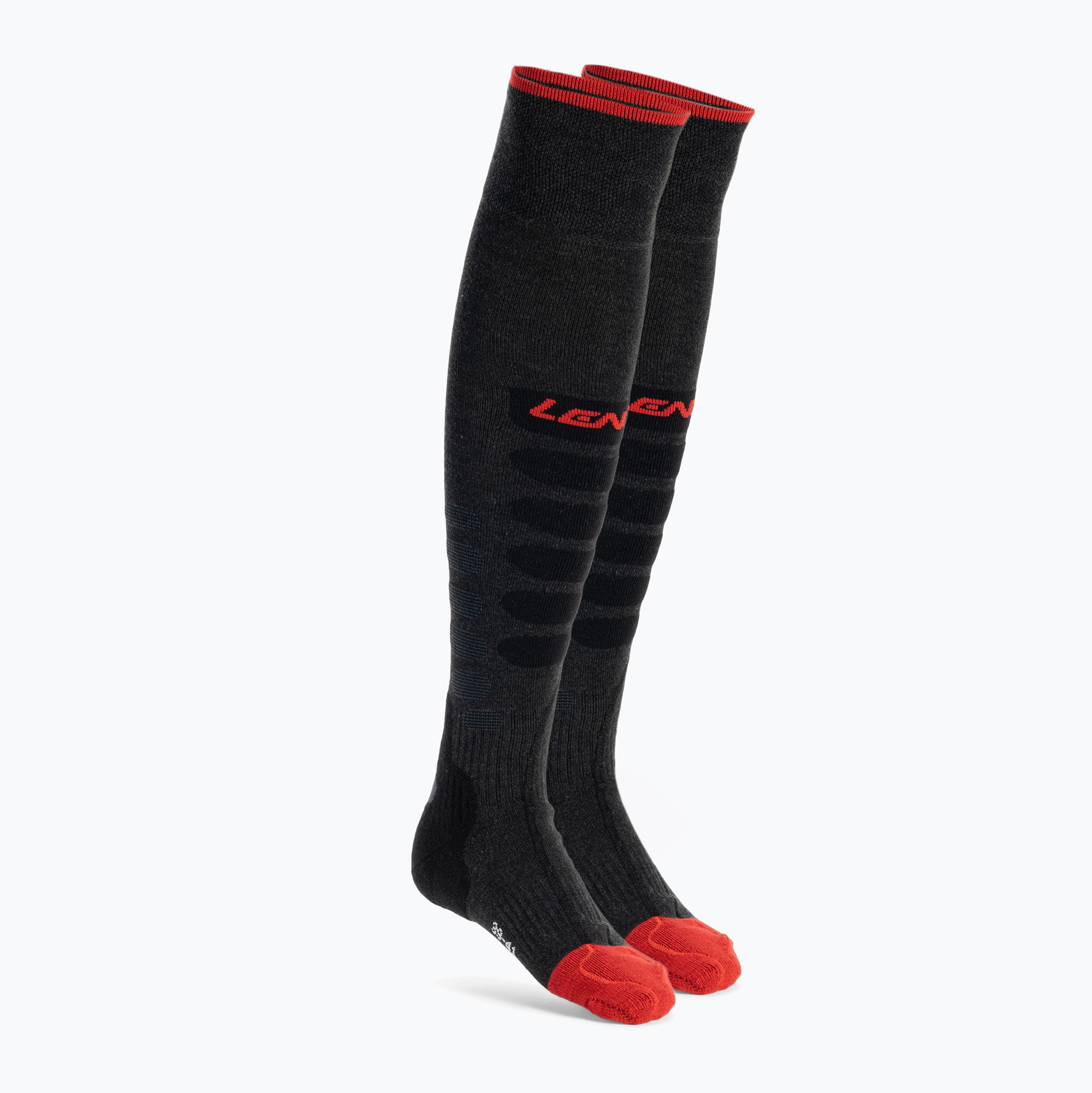 11%-kal olcsóbban.  LENZ fűtött sízokni Heat Sock 5.1 Toe Cap Regular Fit szürke-piros 1070. Méret: 45-47 EU