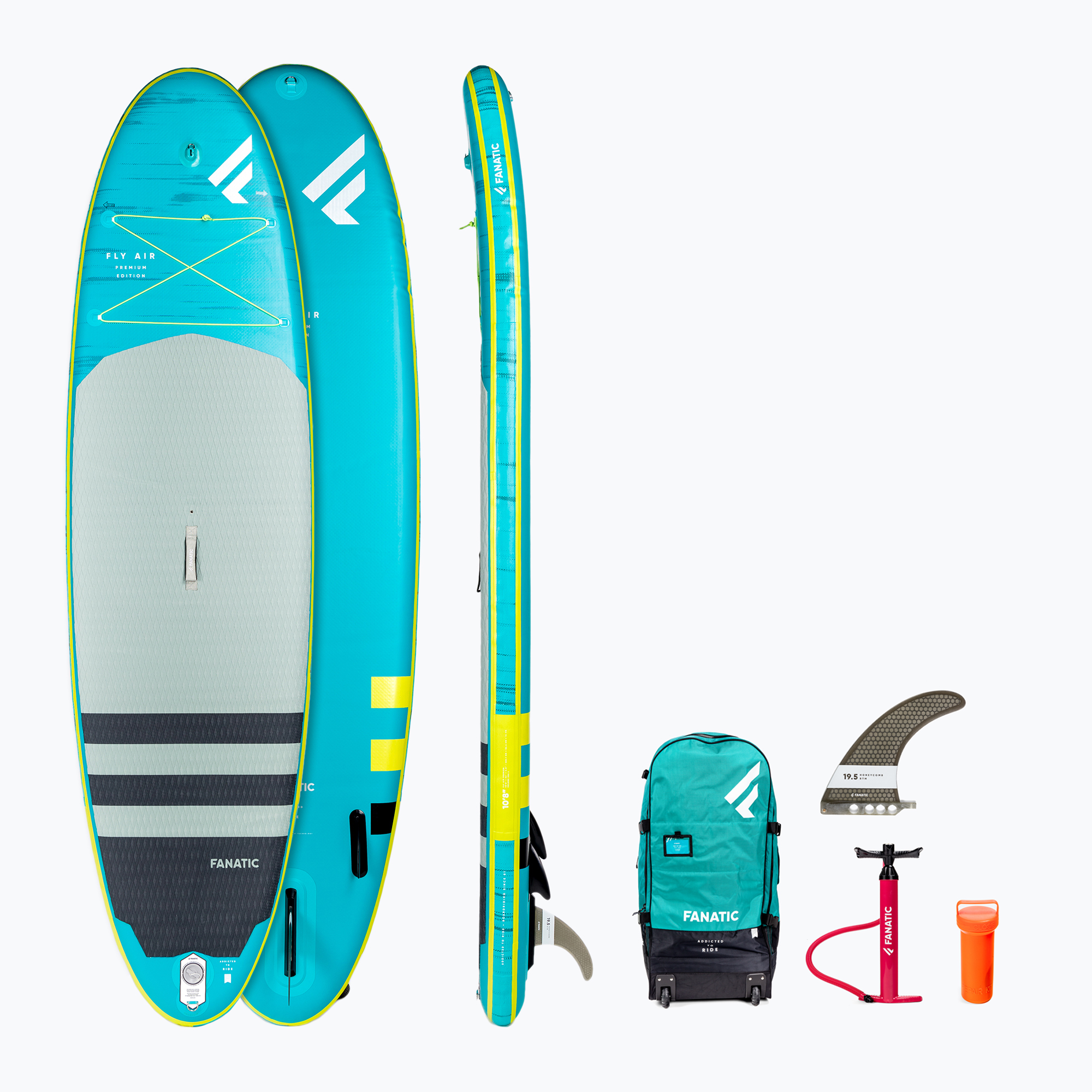 30%-kal olcsóbban.  SUP deszka Fanatic Stubby Fly Air Premium kék 13200-1132. Méret: 10'8"