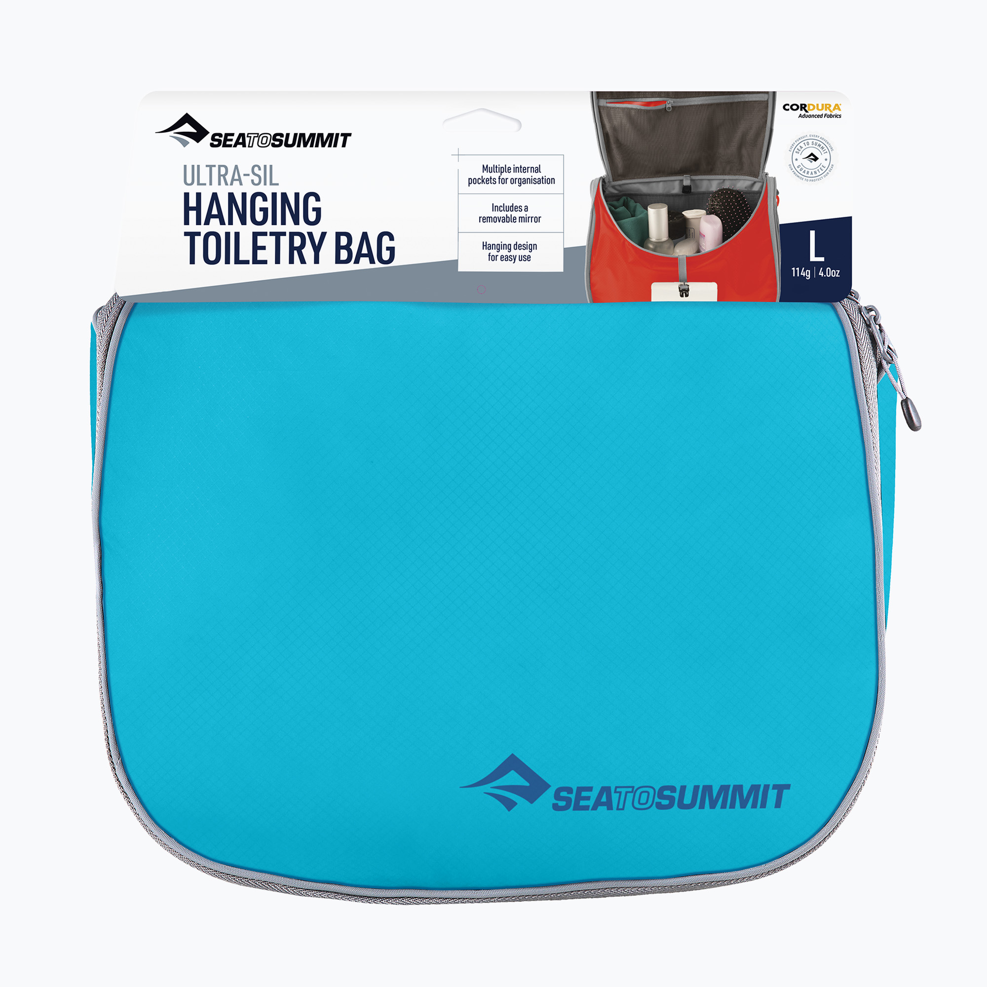 15%-kal olcsóbban.  túrázó piperetáska Sea to Summit Ultra-Sil Hanging Toiletry Bag blue atoll. Méret: OS
