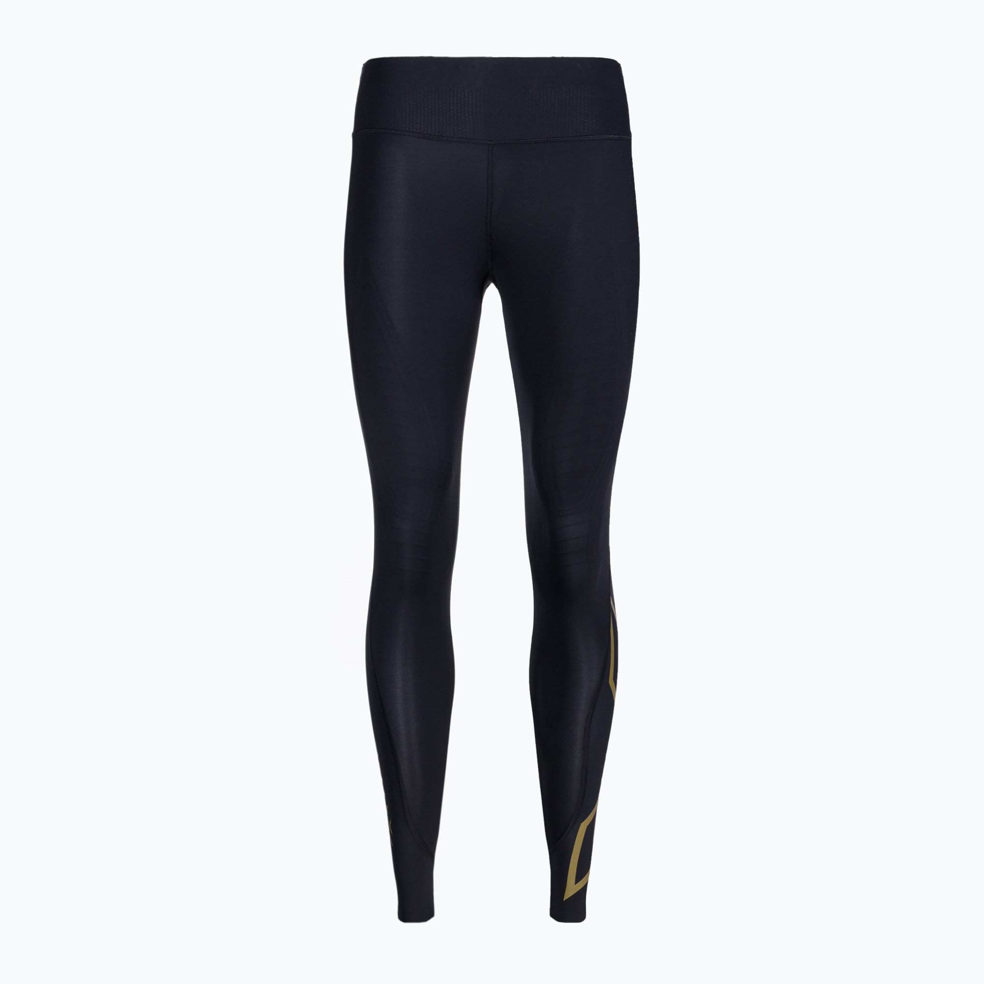 49%-kal olcsóbban.  Női edző leggings 2XU Force Mid-Rise Compression fekete és arany WA5367B. Méret: ST