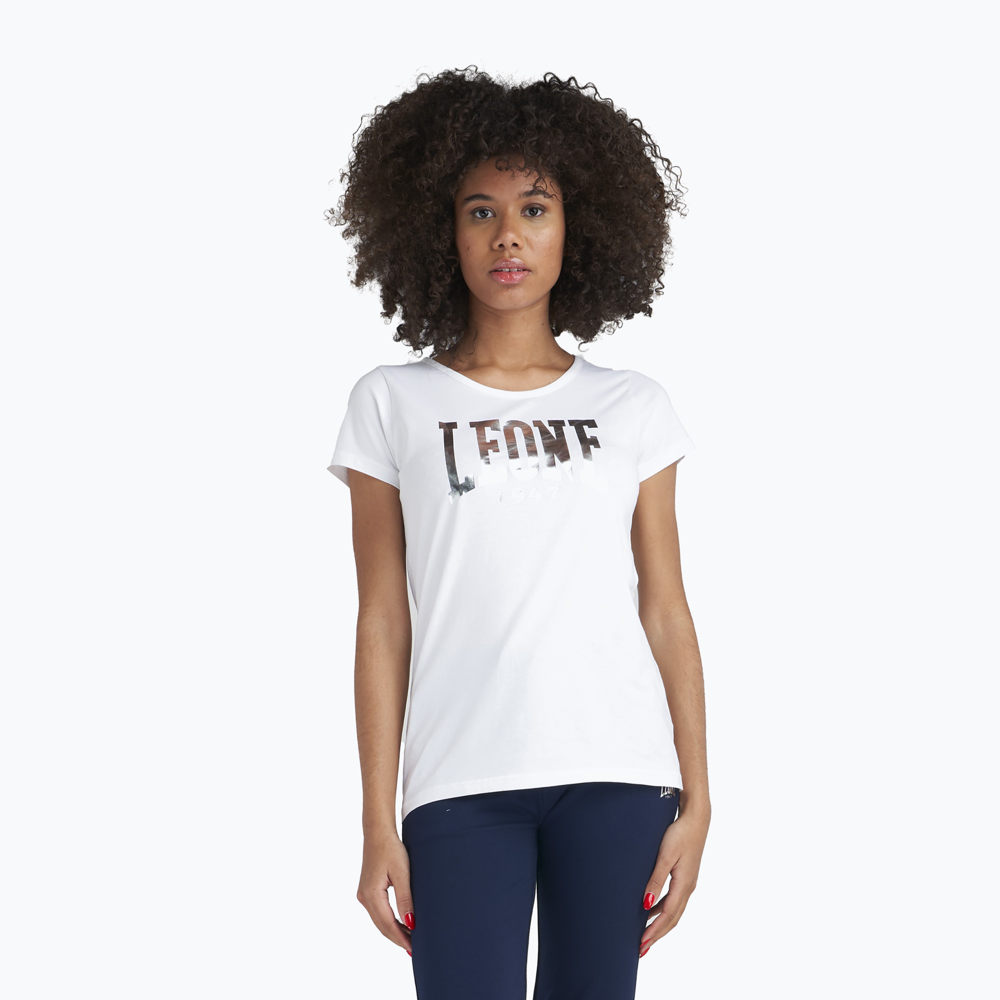 42%-kal olcsóbban.  Női póló LEONE 1947 Big Logo Basic Basic whisper white