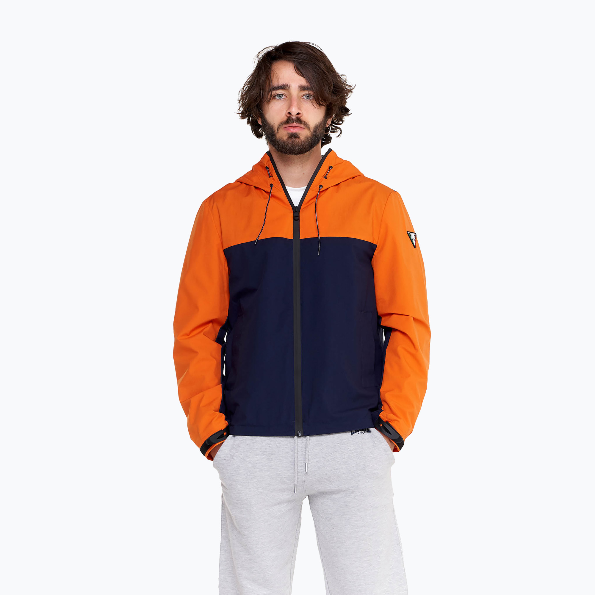 55%-kal olcsóbban.  Férfi kabát LEONE 1947 Minimal carrot/navy blue