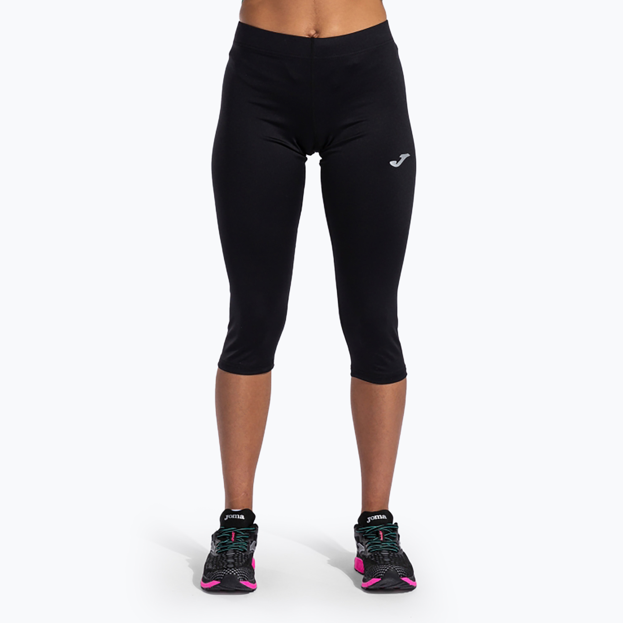 Női futó leggings Joma Olimpia 3/4 fekete