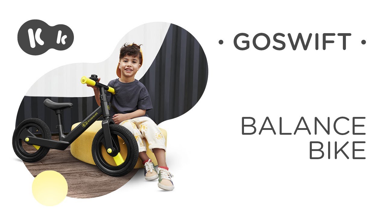 Kinderkraft Goswift háromkerekű kerékpár fekete KRGOSW00BLK0000