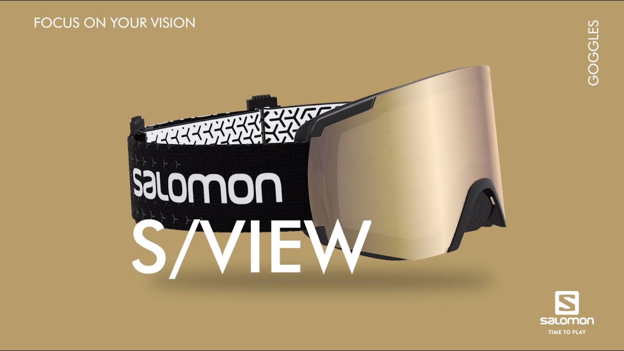 Salomon síszemüveg S/View fekete L41153100