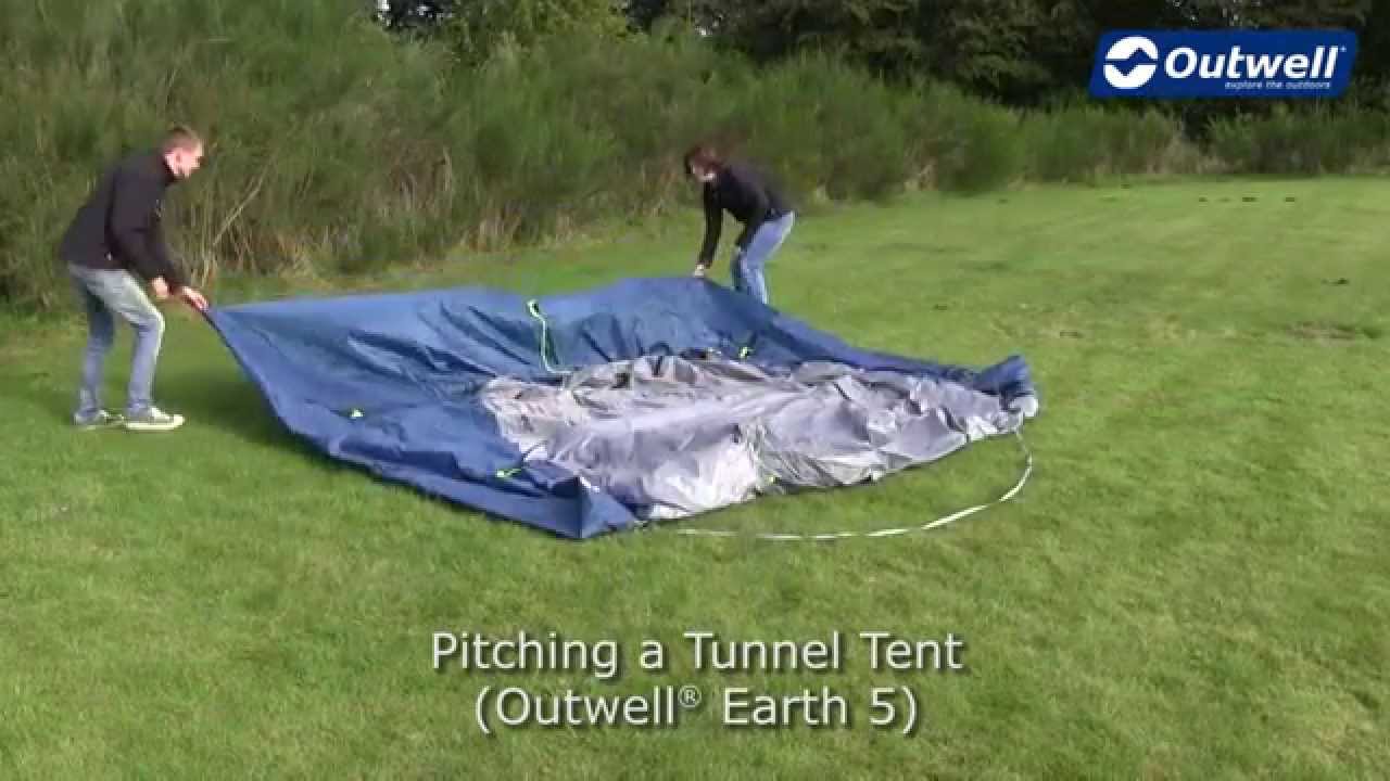 Outwell 5 személyes kemping sátor Earth 5 sötétkék 111265