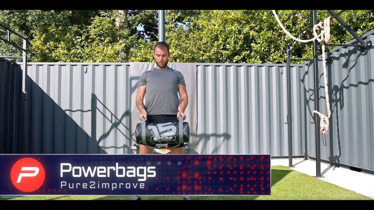 10 kg-os boxzsák Pure2Improve Power Bag piros-fekete P2I201720