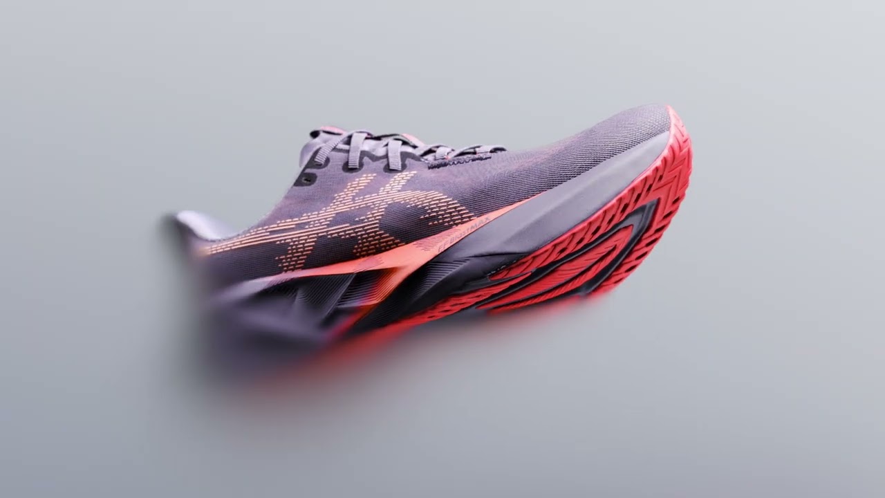 Női futócipő ASICS Novablast 5 greyish purple/coral reef
