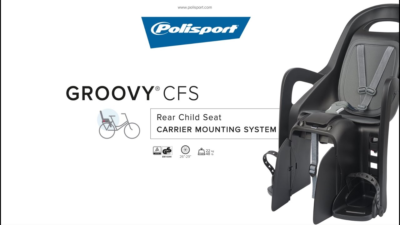 POLISPORT Groovy CFS FO gyermek kerékpárülés barna 8406100016