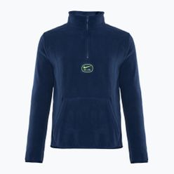 Férfi Nike Swoosh Air Polar Fleece félcipzáras felső éjfekete navy/ volt
