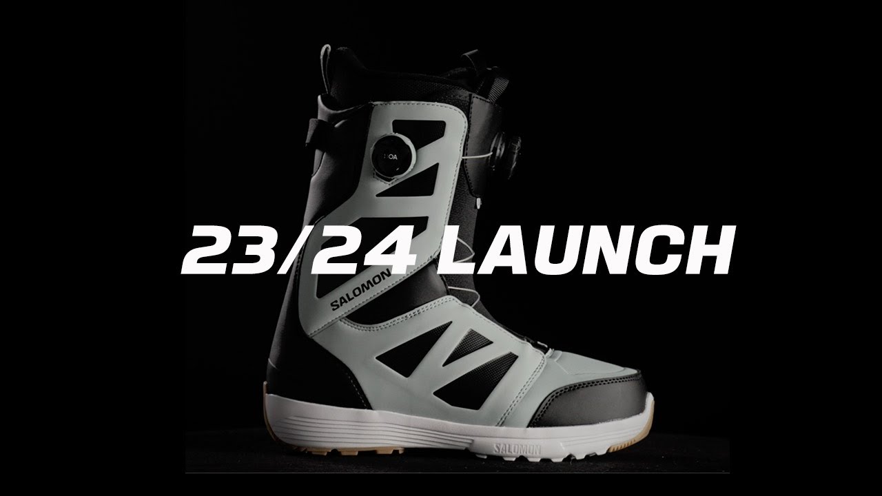 Férfi Salomon Launch Boa SJ Boa fekete/fekete/fehér snowboard cipő