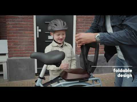 Hátsó kerékpárülés csomagtartóhoz bobike Junior One barna/fekete 8010600001