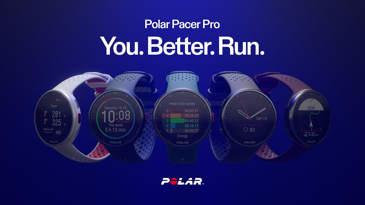 Polar Pacer PRO óra piros és fehér
